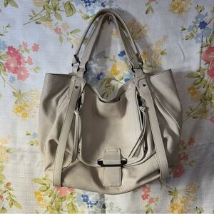 KOOBA JONNIE LEATHER SHOPPER in GARDENIA -TAN